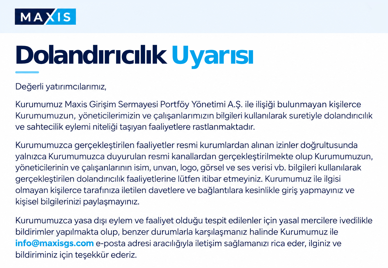 Dolandırıcılık Uyarısı